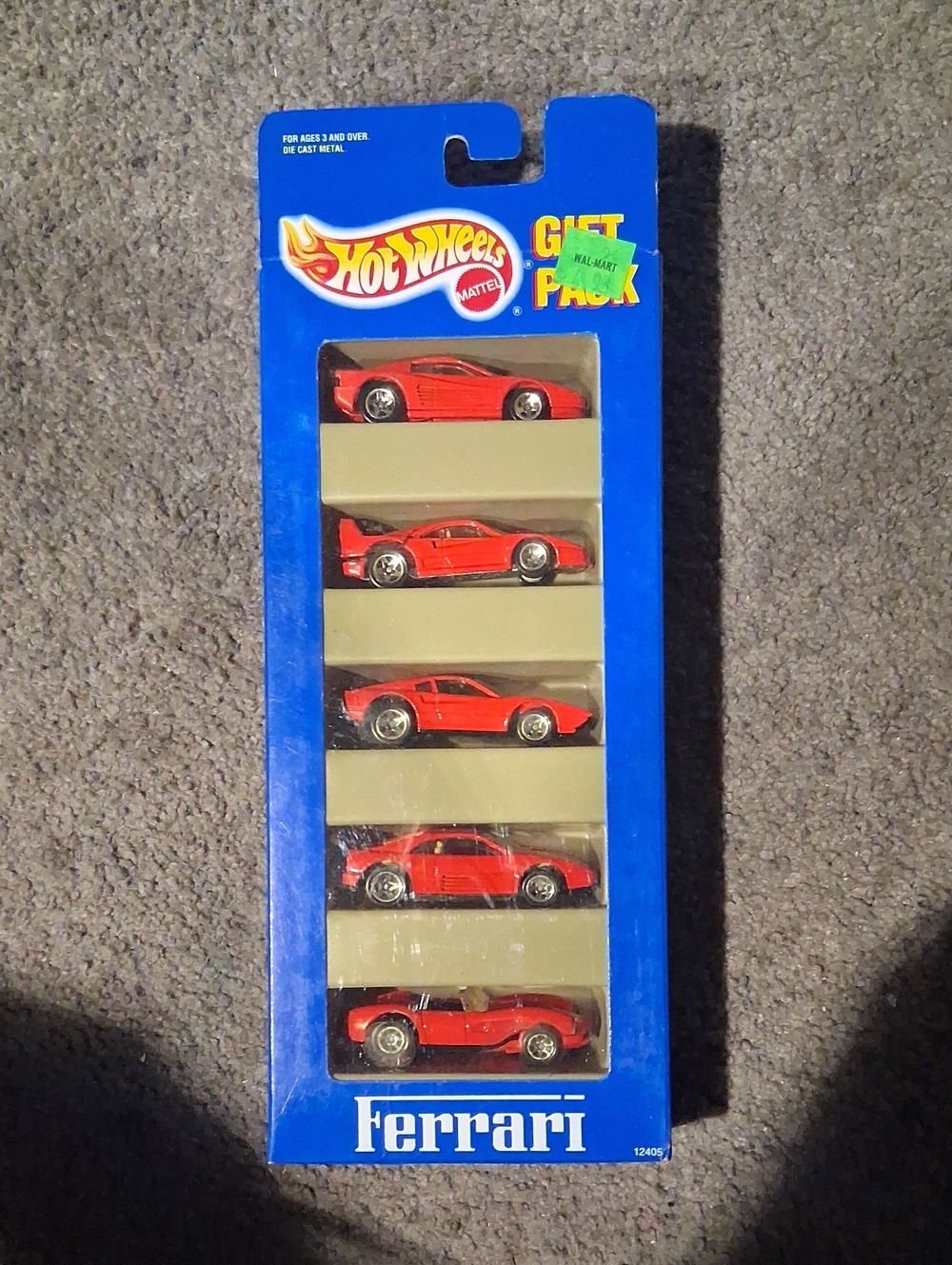 1993 HOT Wheels Red Ferrari 5-Car Gift Pack